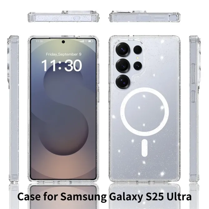 Pack Coque Samsung Galaxy S25 Ultra MagSafe scintillante | STARDUST