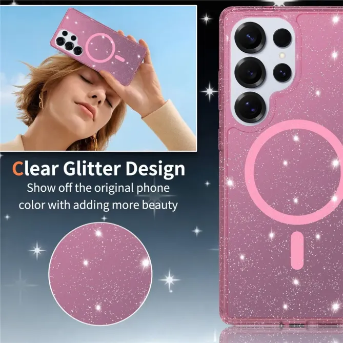 Pack Coque Samsung Galaxy S25 Ultra MagSafe scintillante | STARDUST