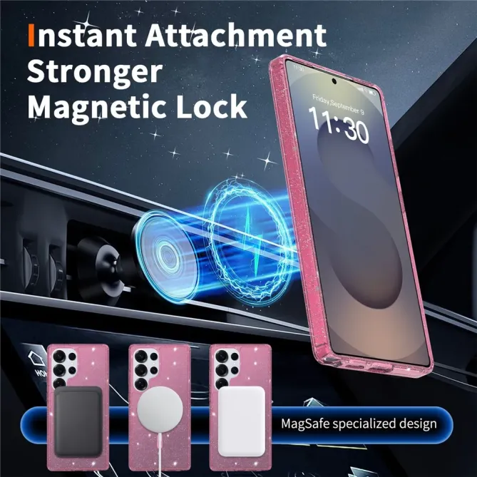 Pack Coque Samsung Galaxy S25 Ultra MagSafe scintillante | STARDUST