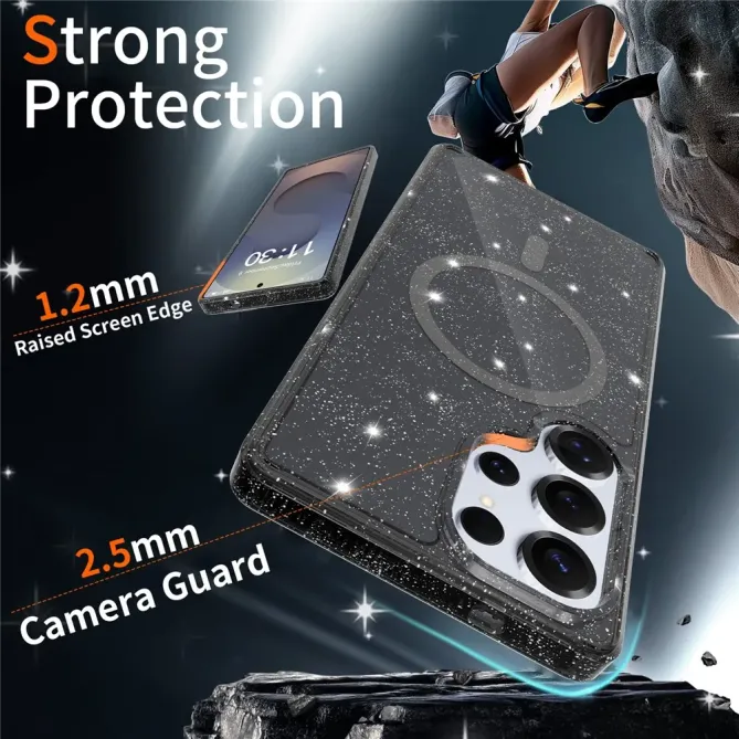Pack Coque Samsung Galaxy S25 Ultra MagSafe scintillante | STARDUST