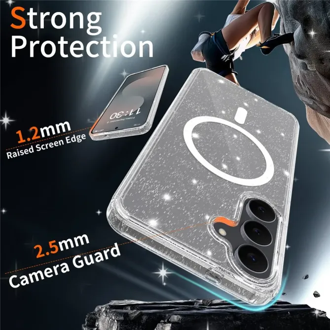 Pack Coque Samsung Galaxy S25 FE MagSafe scintillante | STARDUST