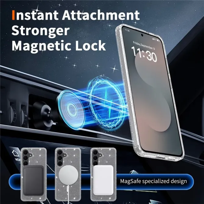Pack Coque Samsung Galaxy S25 FE MagSafe scintillante | STARDUST