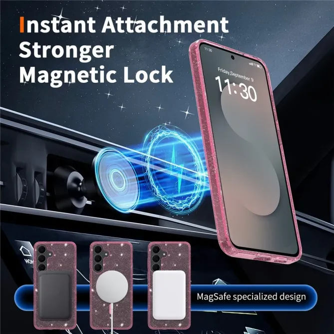 Pack Coque Samsung Galaxy S25 FE MagSafe scintillante | STARDUST