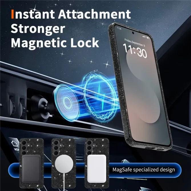 Pack Coque Samsung Galaxy S25 FE MagSafe scintillante | STARDUST