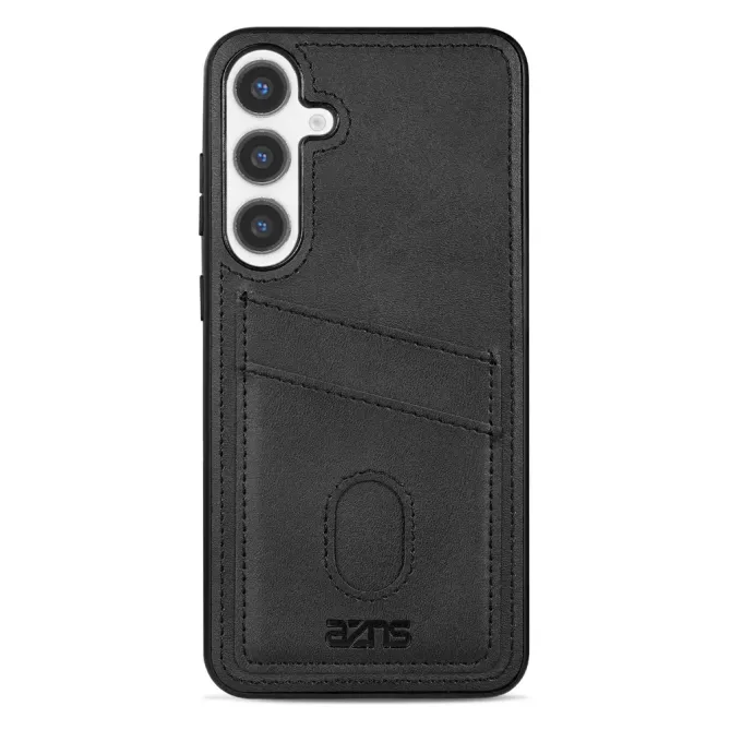 Coque Samsung Galaxy A57 Effet Cuir avec Double Porte-cartes Dorsal
