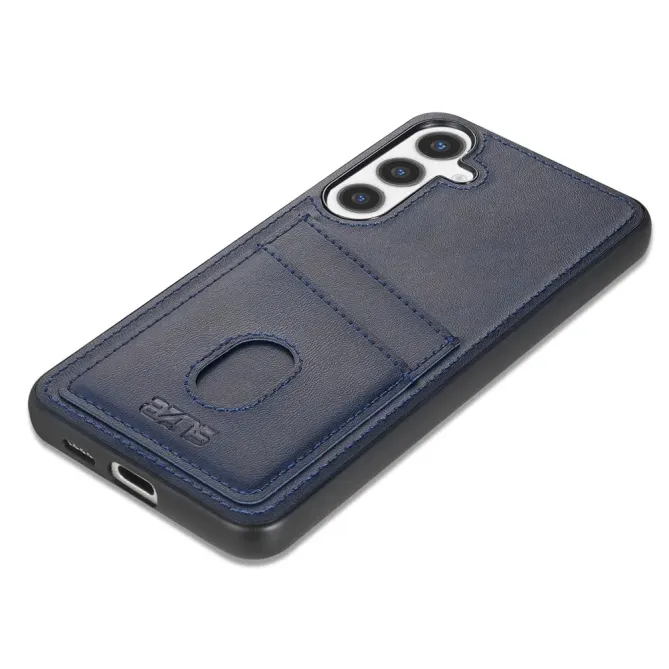 Coque Samsung Galaxy A57 Effet Cuir avec Double Porte-cartes Dorsal
