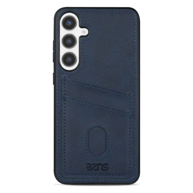 Coque Samsung Galaxy A57 Effet Cuir avec Double Porte-cartes Dorsal
