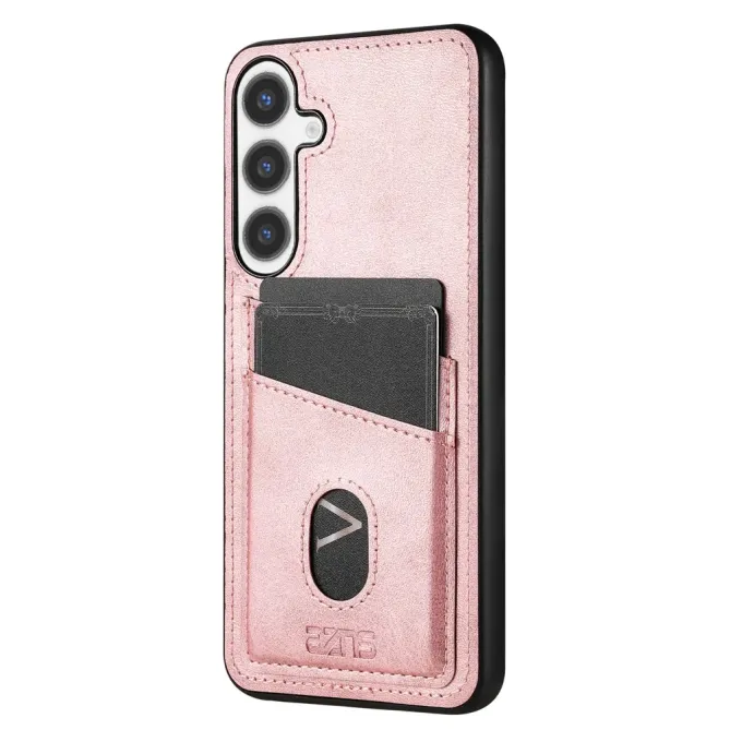 Coque Samsung Galaxy A57 Effet Cuir avec Double Porte-cartes Dorsal