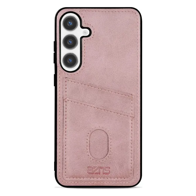 Coque Samsung Galaxy A57 Effet Cuir avec Double Porte-cartes Dorsal