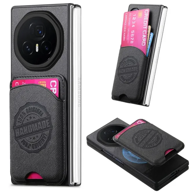 Coque Honor Magic V3 texture denim porte-cartes | INDIGO