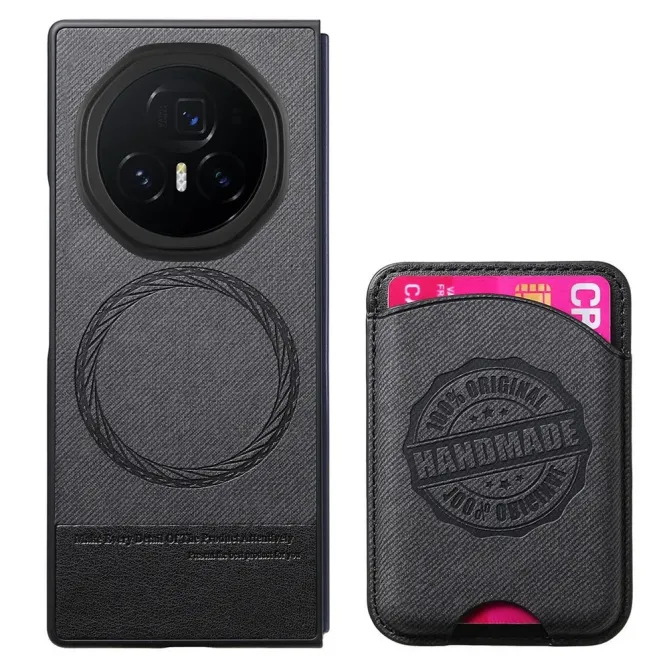 Coque Honor Magic V3 texture denim porte-cartes | INDIGO