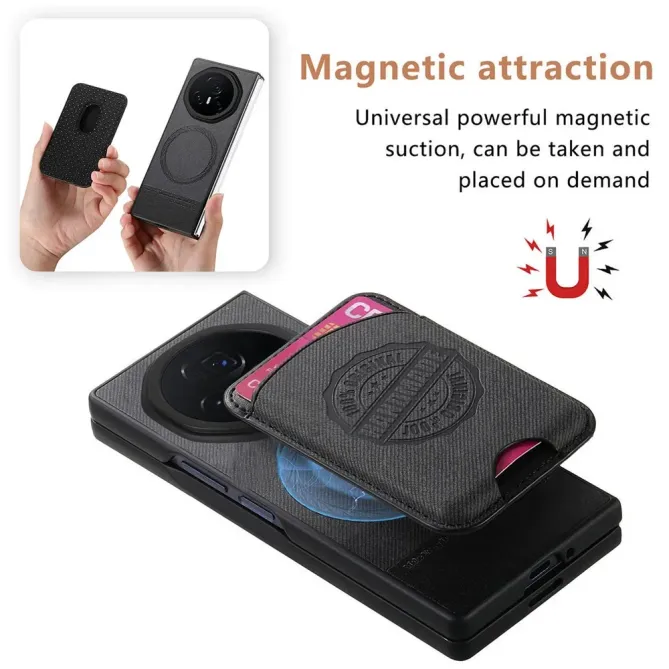 Coque Honor Magic V3 texture denim porte-cartes | INDIGO