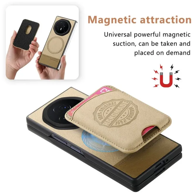 Coque Honor Magic V3 texture denim porte-cartes | INDIGO