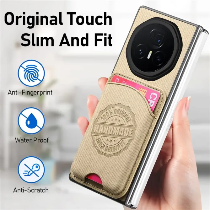 Coque Honor Magic V3 texture denim porte-cartes | INDIGO
