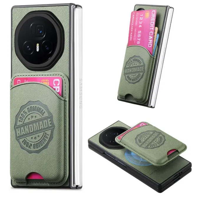 Coque Honor Magic V3 texture denim porte-cartes | INDIGO