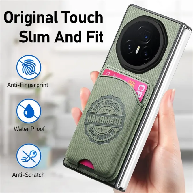 Coque Honor Magic V3 texture denim porte-cartes | INDIGO