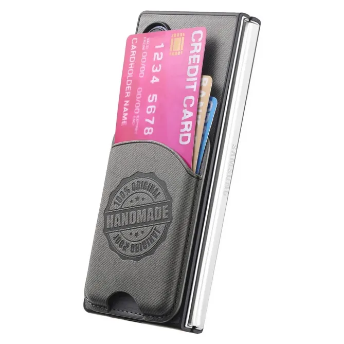 Coque Honor Magic V3 texture denim porte-cartes | INDIGO