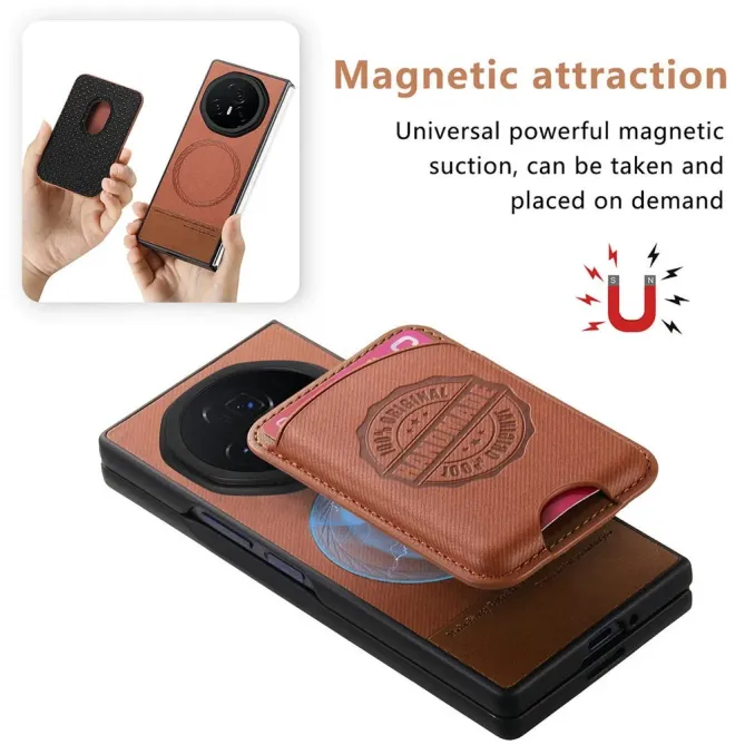 Coque Honor Magic V3 texture denim porte-cartes | INDIGO