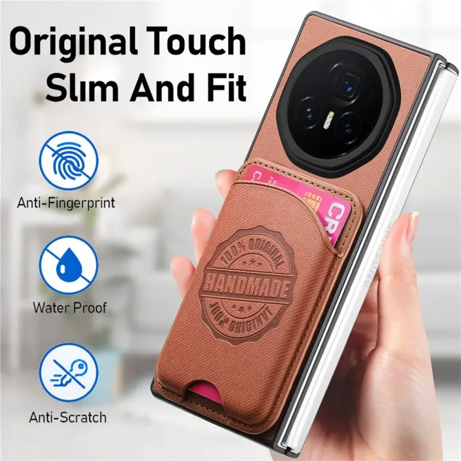 Coque Honor Magic V3 texture denim porte-cartes | INDIGO