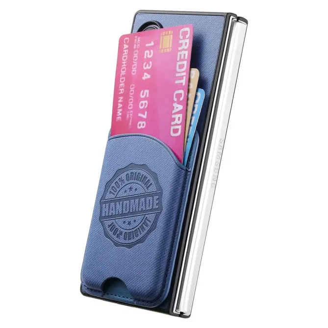 Coque Honor Magic V3 texture denim porte-cartes | INDIGO
