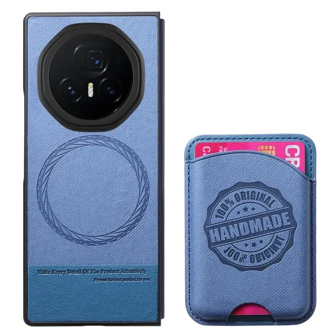 Coque Honor Magic V3 texture denim porte-cartes | INDIGO