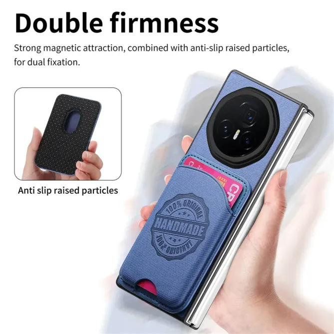 Coque Honor Magic V3 texture denim porte-cartes | INDIGO