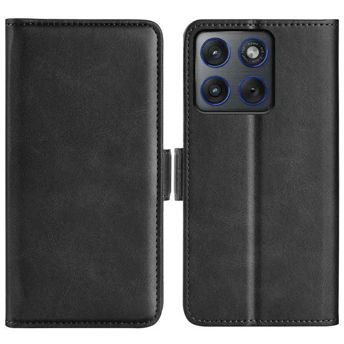 Housse Motorola Edge 70 portefeuille revêtement simili cuir mat