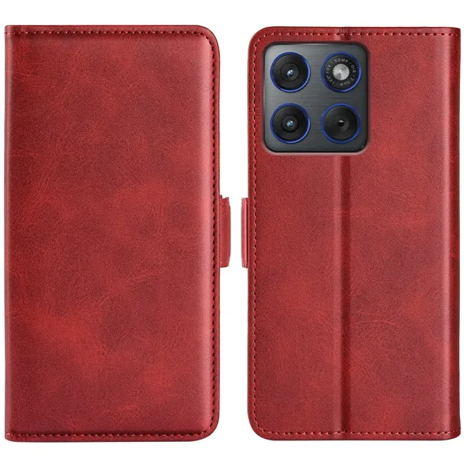 Housse Motorola Edge 70 portefeuille revêtement simili cuir mat