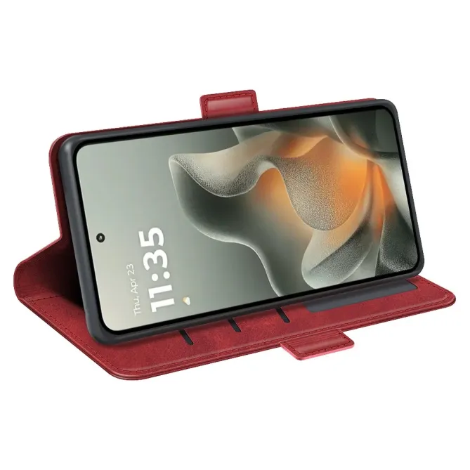 Housse Motorola Edge 70 portefeuille revêtement simili cuir mat