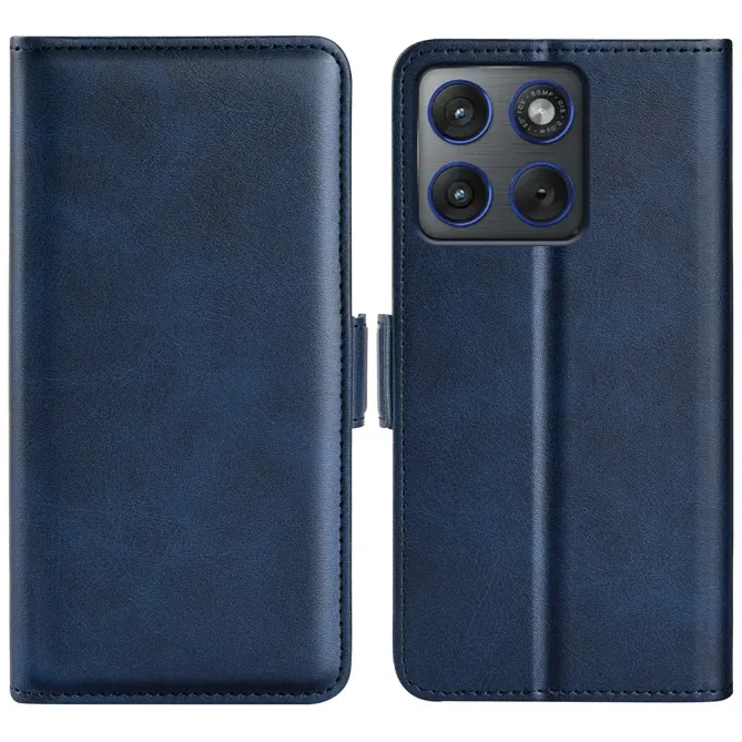 Housse Motorola Edge 70 portefeuille revêtement simili cuir mat