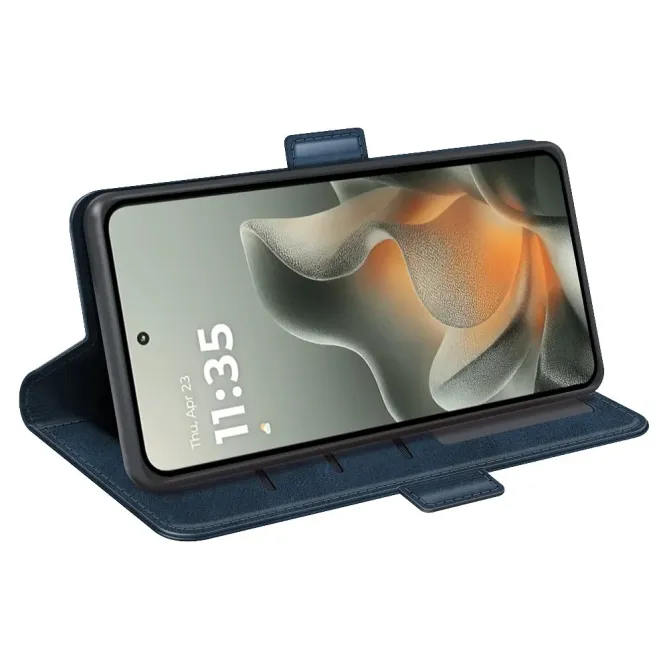 Housse Motorola Edge 70 portefeuille revêtement simili cuir mat