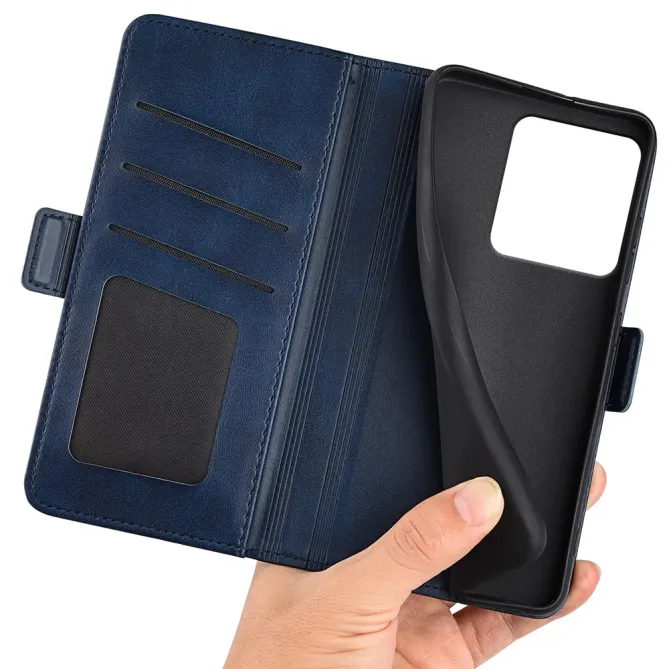 Housse Motorola Edge 70 portefeuille revêtement simili cuir mat