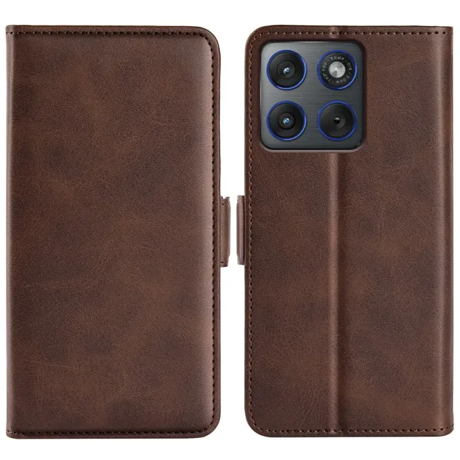 Housse Motorola Edge 70 portefeuille revêtement simili cuir mat