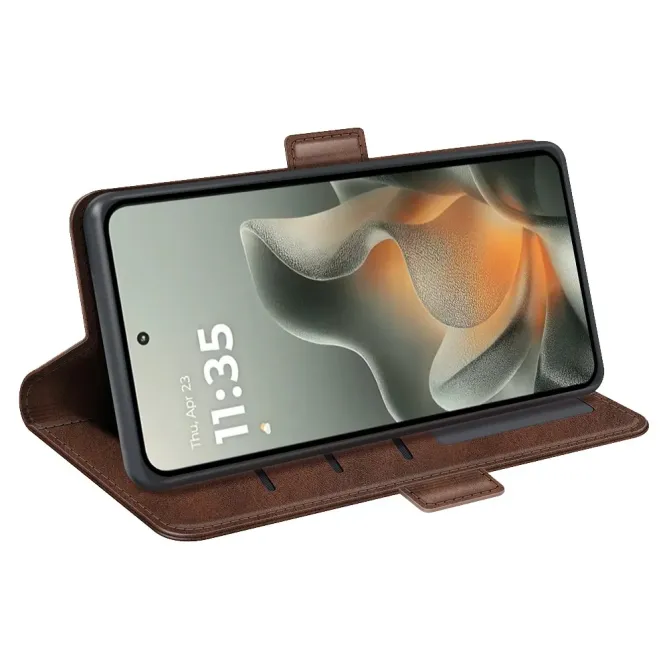 Housse Motorola Edge 70 portefeuille revêtement simili cuir mat