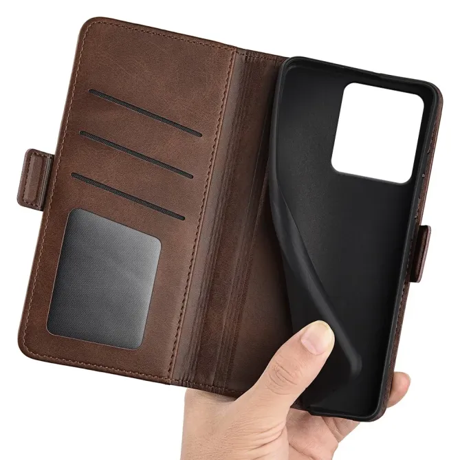 Housse Motorola Edge 70 portefeuille revêtement simili cuir mat