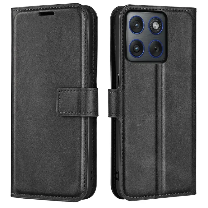 Housse Motorola Edge 70 Simili Cuir Grainé Stand Porte-Cartes