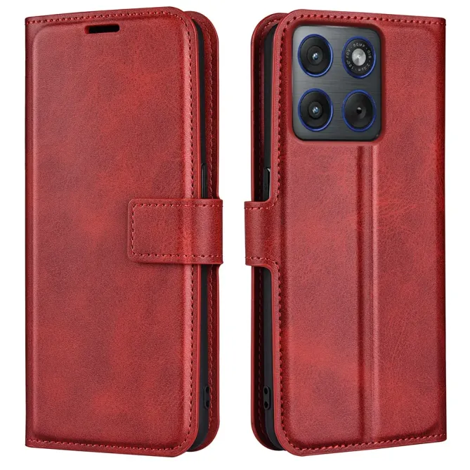 Housse Motorola Edge 70 Simili Cuir Grainé Stand Porte-Cartes