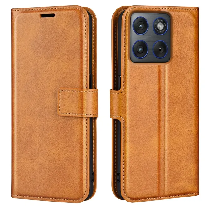 Housse Motorola Edge 70 Simili Cuir Grainé Stand Porte-Cartes