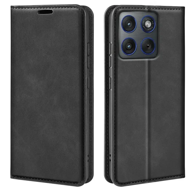 Flip Cover Motorola Edge 70 simili cuir fonction stand