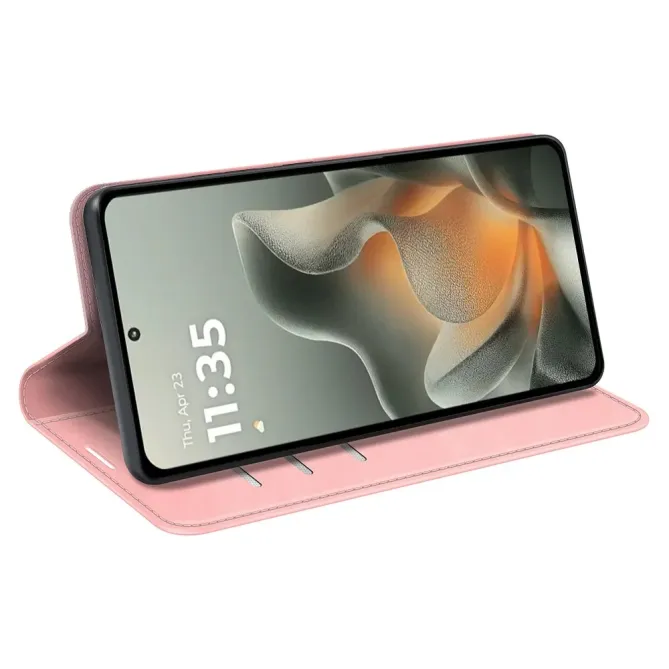Flip Cover Motorola Edge 70 simili cuir fonction stand