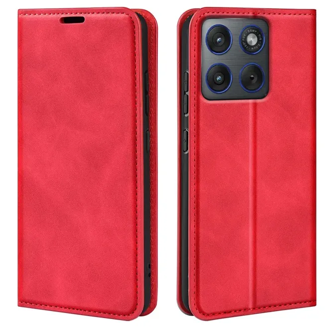 Flip Cover Motorola Edge 70 simili cuir fonction stand