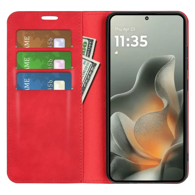 Flip Cover Motorola Edge 70 simili cuir fonction stand