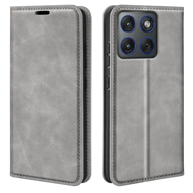 Flip Cover Motorola Edge 70 simili cuir fonction stand