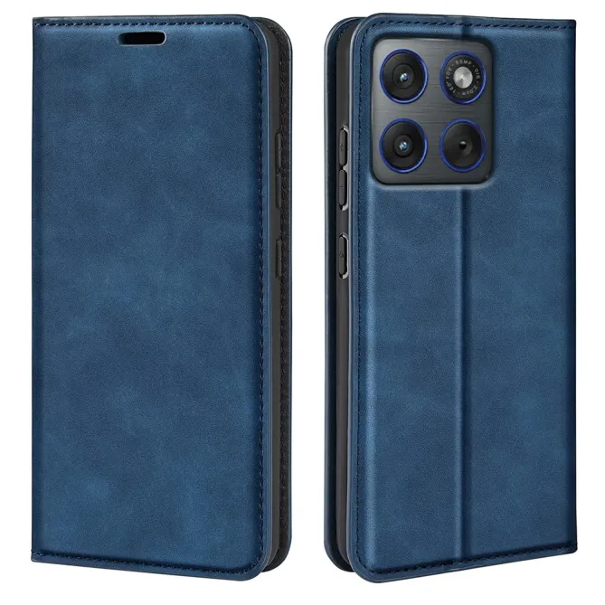 Flip Cover Motorola Edge 70 simili cuir fonction stand