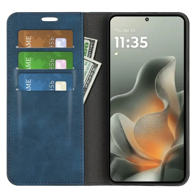 Flip Cover Motorola Edge 70 simili cuir fonction stand