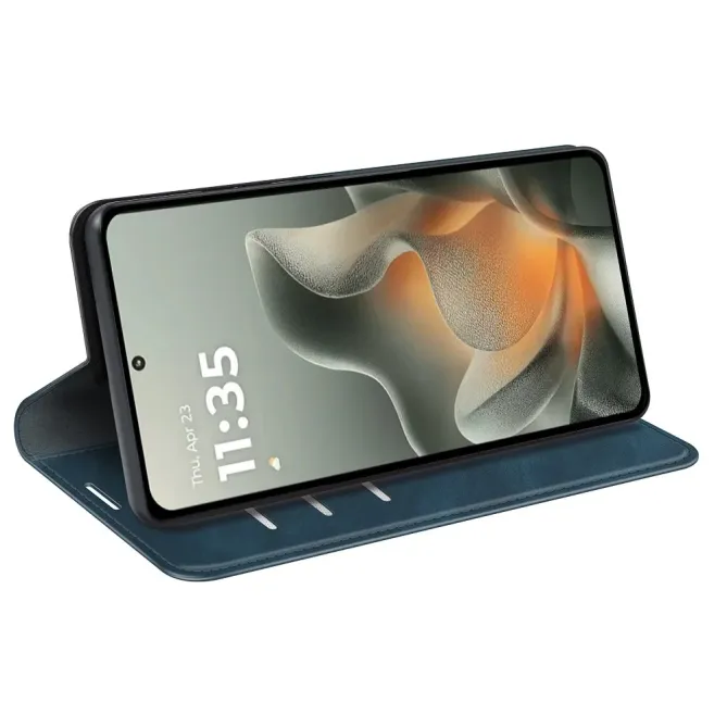 Flip Cover Motorola Edge 70 simili cuir fonction stand