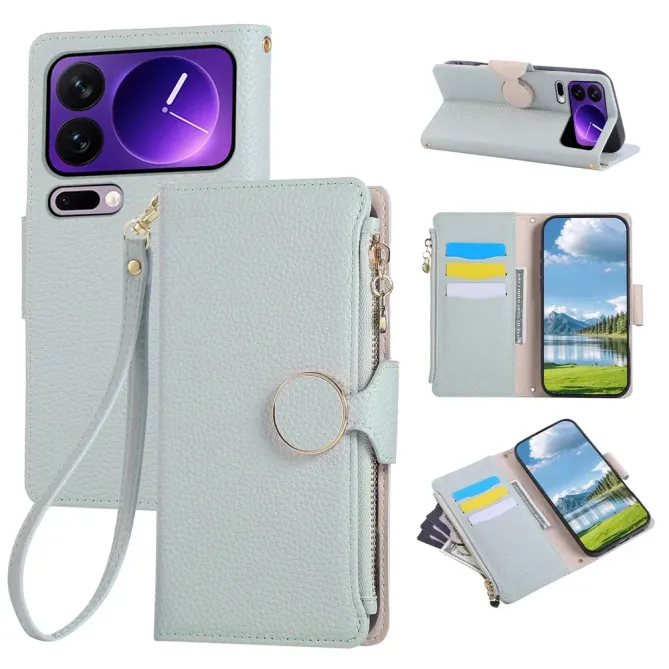 Housse Xiaomi 17 Pro Portefeuille Zippé | Léonie