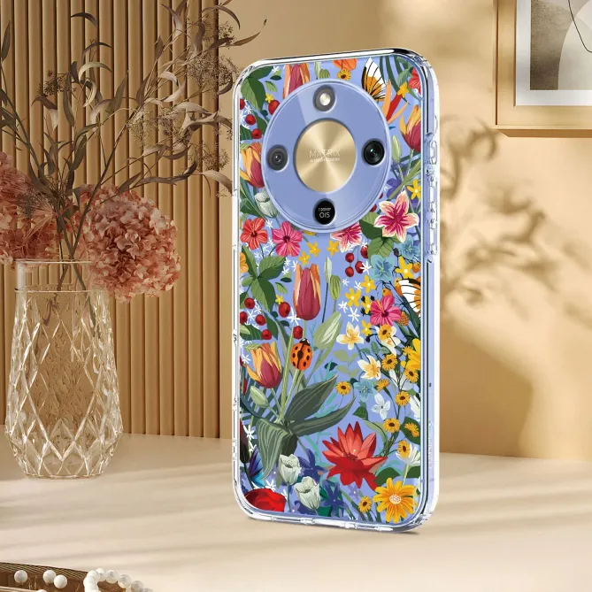 Coque HONOR Magic 8 Lite / X9d 5G prairie fleurie