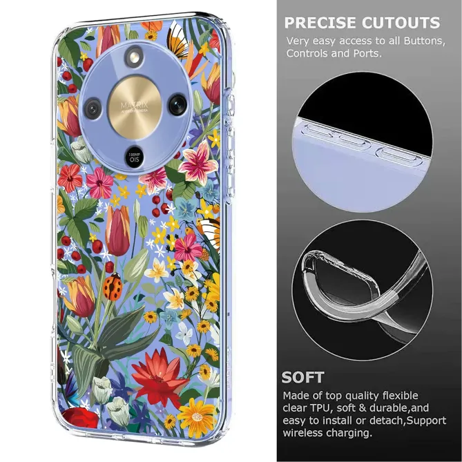 Coque HONOR Magic 8 Lite / X9d 5G prairie fleurie