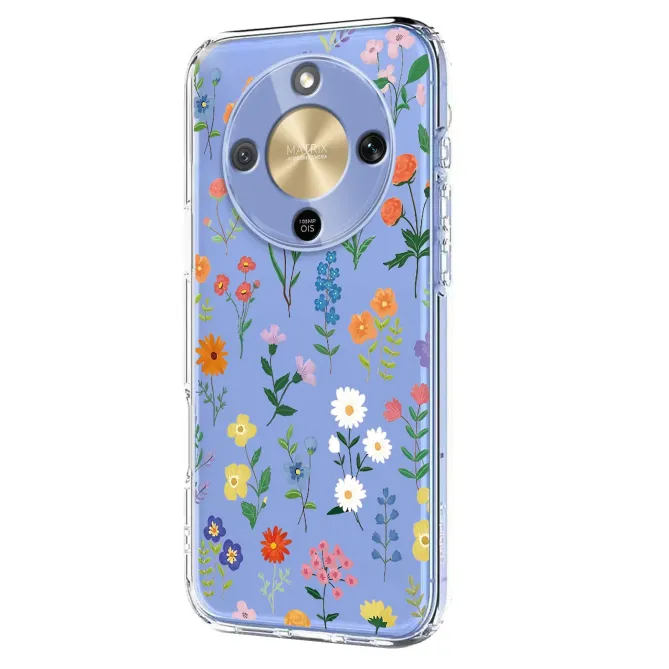 Coque HONOR Magic 8 Lite / X9d 5G fleurs colorées multicolores